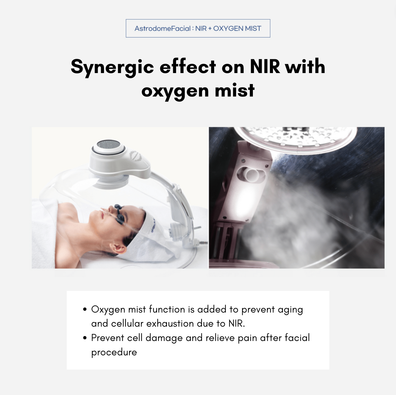 Astrodome Facial | Oxygen & Anion Therapy