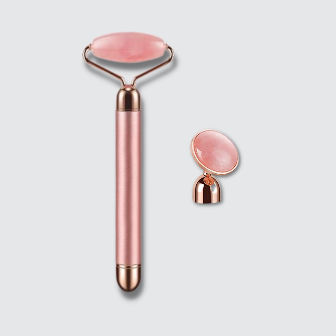 2 in 1 Electric Rose Quartz Facial Roller