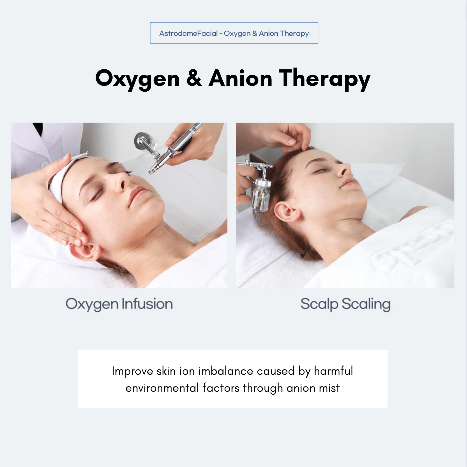 Astrodome Facial | Oxygen & Anion Therapy